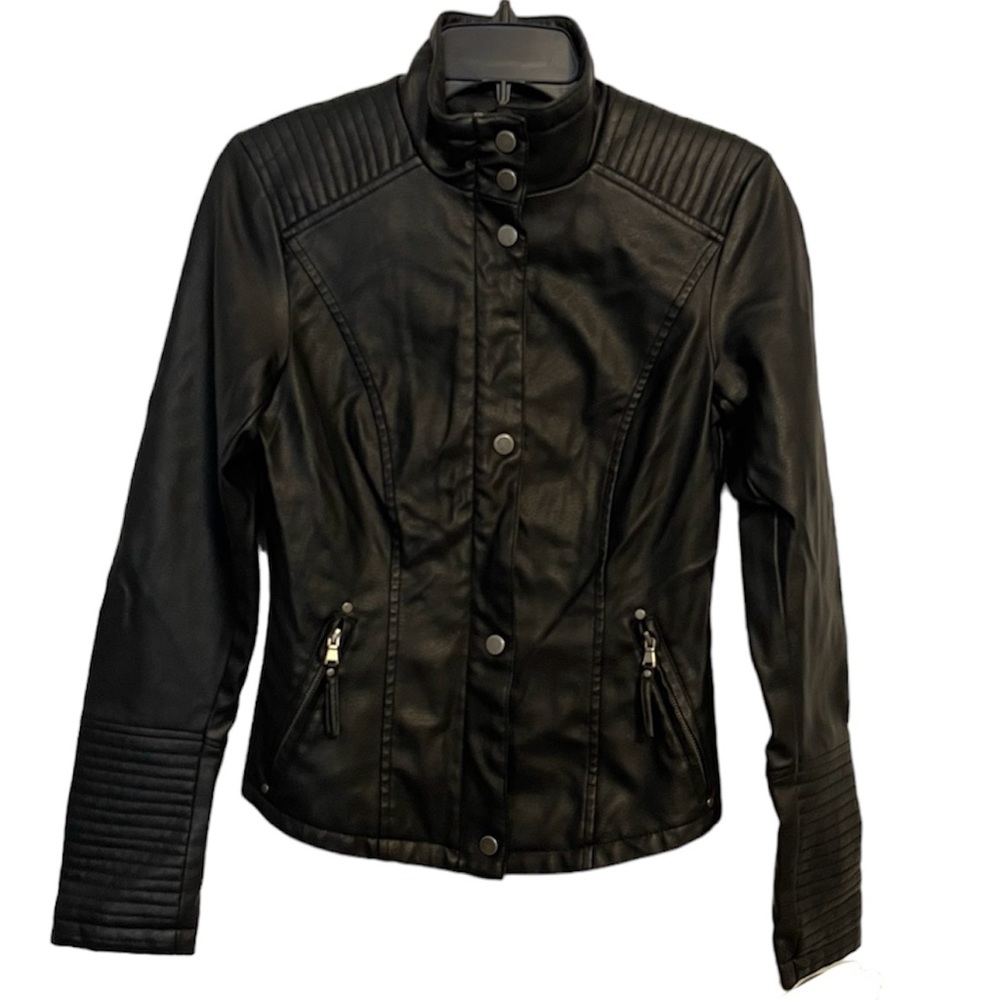 Celebrity Pink Faux Leather Jacket